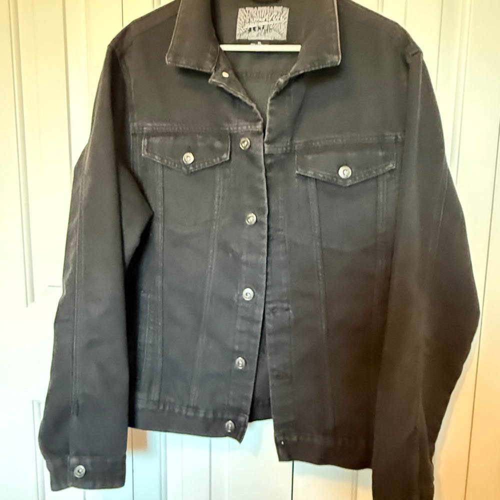Brooklyn Cloth Men’s Dark Gray/Black Denim Jacket
